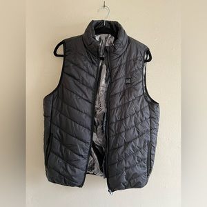 Black Puffy Heated Vest ( Large)
